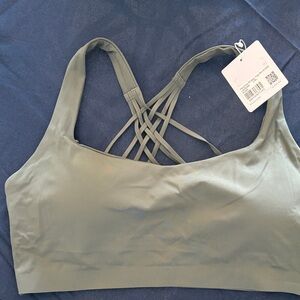 lululemon athletica Strappy Back Sports Bra - Olive Green